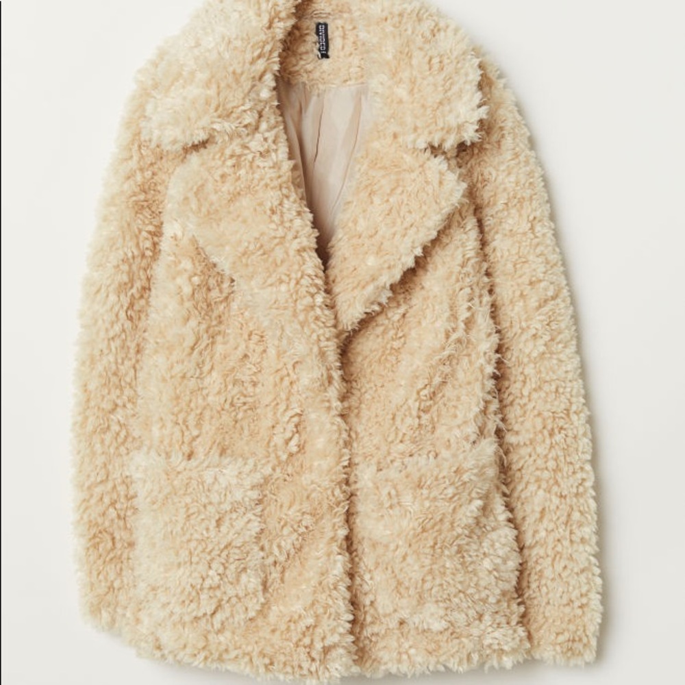 Oversized teddy coat